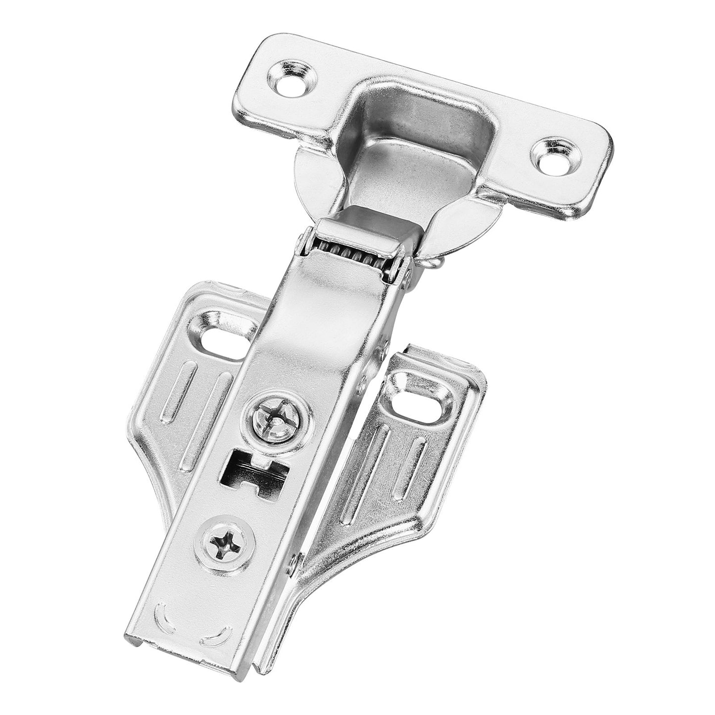 Cabinet Hinges, 50 Packs Full Overlay Kitchen Cabinet Door Hinges, 100 Degree Opening Angel Soft Close Concealed Cupboard Hinges for Framed + Frameless Cabinet Type, with Mounting Screws