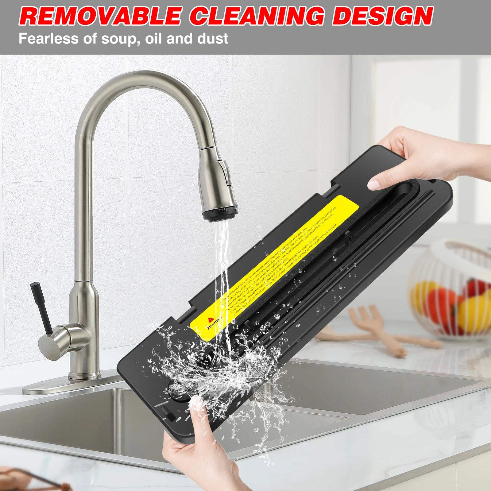 Electric Sealing Machine Automatic Vacuum Sealer 60Kpa Vacuum Food Sealer Dry Wet Packing with 10 Free Sealing Bags